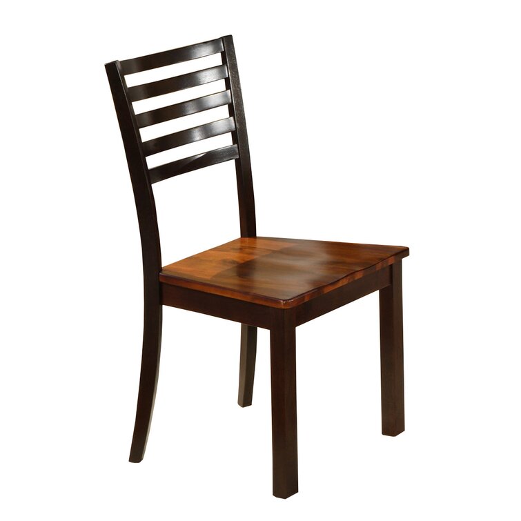 Winston Porter Solid Wood Ladder Back Side Chair Reviews Wayfair Canada